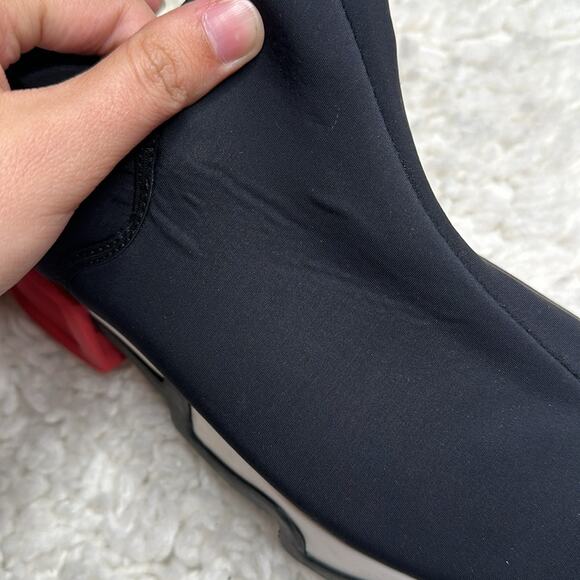 IRI WES I Black Red Low Top Sneaker Fun Trendy Chunky Pop of Color Y2K - Picture 11 of 16